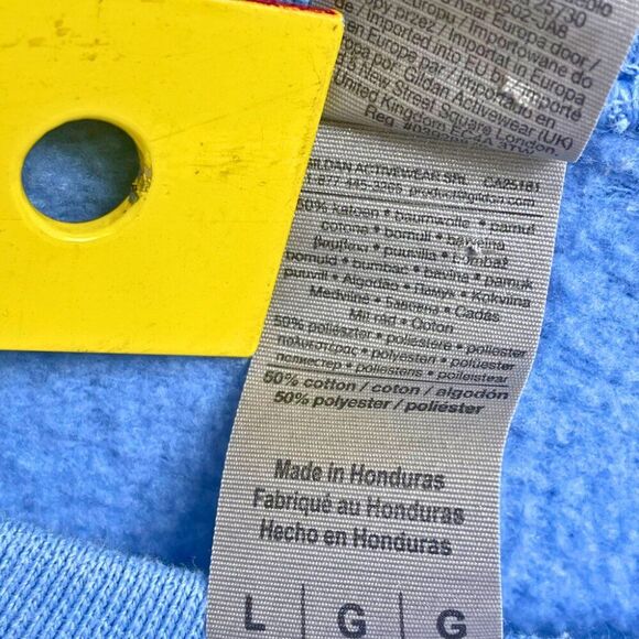 Nirvana Sweatshirt Blue with Pink Logo – Grunge Graphic Pullover - Picture 7 of 7